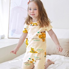 메이키즈 아동용 통기성 호피치타 5부 쟈가드 내의