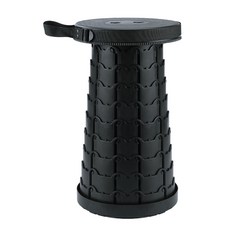 간편한 휴대용 동그라미 접이식 의자, 블랙