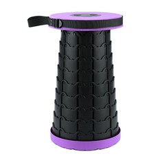 간편한 휴대용 동그라미 접이식 의자, 퍼플