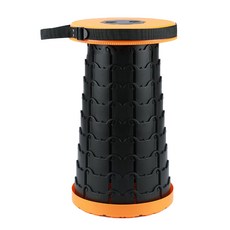 간편한 휴대용 동그라미 접이식 의자, 오렌지