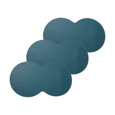 가또 반려동물 사료 그릇 이지 클린 플레이스 매트 47.5 x 27.5 cm, 그린, 3개