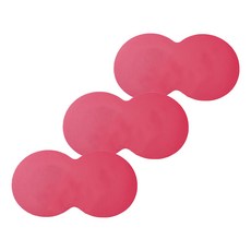 가또 반려동물 사료 그릇 이지 클린 플레이스 매트 47.5 x 27.5 cm, 레드, 3개