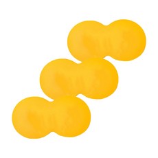 가또 반려동물 사료 그릇 이지 클린 플레이스 매트 47.5 x 27.5 cm, 옐로우, 3개