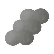 가또 반려동물 사료 그릇 이지 클린 플레이스 매트 47.5 x 27.5 cm, 그레이, 3개