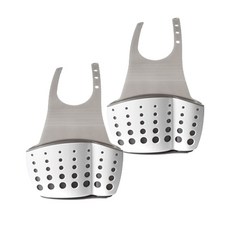 solve living 簡易掛式菜瓜布架, 白色, 2個