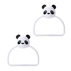 solve living 角色廚房浴室毛巾抹布架, 2個, 白色