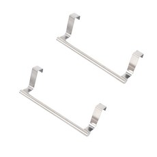 不鏽鋼廚房抹布抹布架, 2個, 銀色