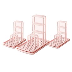 solve living 廚房隨心所欲菜瓜布架, 3個, 粉紅色