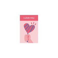 愛心糖果貼紙, 100個, 混合顏色