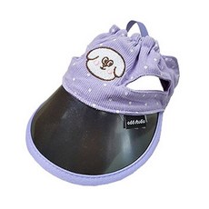 Oddstudio Pet 寵物 TtoTtoTto Odaeng 圓點 Pongdang 刷毛遮陽帽, purple, 1個
