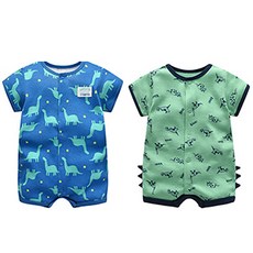 조이멀티 엠케이 남아용 통기성 베어리어스 롬퍼 2p 세트