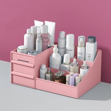 유스몰 가정 화장품 정리함, 핑크, 1개