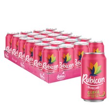 rubicon 구아바 탄산음료, 24개, 330ml
