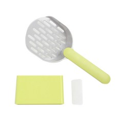 樹貓沙鏟+膠架+膠墊套裝, 淺綠色