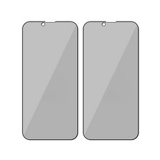 투에이비 프라이버시 풀커버 강화유리 필름 2p 세트, 1세트