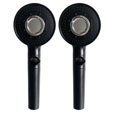 LIVINGiF ON/OFF 蓮蓬頭花灑 黑色, 2個