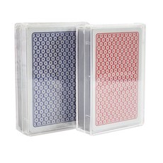 Honey Gamble優質俱樂部特別圓點圖案德州撲克牌 橋牌尺寸 2種組, 藍色+紅色