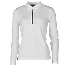 Ferra US 女士高爾夫隱藏鈕扣領 T恤 ATBN5006S2