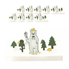 Ddojyo 立體森林動物多樣感謝卡, 10個, 5