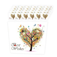 Tojo春夏季秋季冬季家族感謝紀念卡片, 夏, 50個