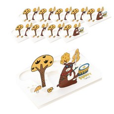 Ddojyo 立體森林動物多樣感謝卡, 10個, 8