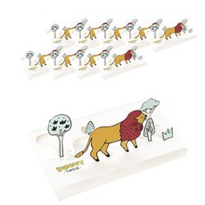 Ddojyo 立體森林動物多樣感謝卡, 10個, 7