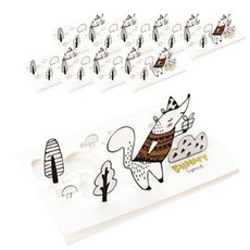 Ddojyo 立體森林動物多樣感謝卡, 10個, 2