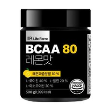 BCAA 80蛋白質補充保健粉 檸檬口味, 500g, 1罐