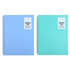 liflin 線圈文件夾 40頁 2款套組, 隨機出貨, 1套