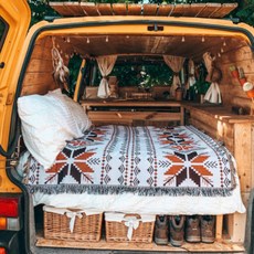 Gaonnuri感性露營感性野餐楓葉毯子