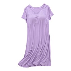 쏘나이스 여성용 통기성 모달 SS 라운지 원피스잠옷