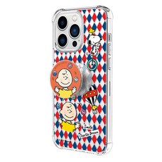 에프티엘컴퍼니 스누피 서커스 투명 방탄 휴대폰 케이스 + 톡 케이스