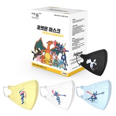 어린숨 엣지 포켓몬 아트 전설 환상을 찾아라 심볼 마스크 중형 3종 x 10p + 랜덤발송 세트, 30개입, 1세트, 개굴닌자