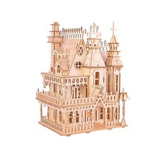 木雙奇幻別墅3D拼圖, 268件, 混合顏色