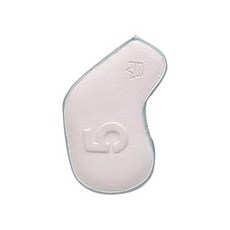 세인트밀러 멜로우 레더 골프 클럽보호 아이언 헤드커버 낱개, 5번 화이트, 1개