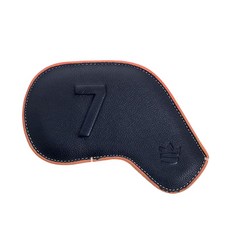 세인트밀러 멜로우 레더 골프 클럽보호 아이언 헤드커버 낱개, 7번 네이비, 1개