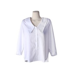 린다샵 페비든 빅카라 언발 긴팔 블라우스 BL4487K22