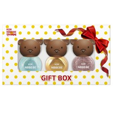 NBBEBE 兒童指甲油 3種禮盒, F款(Bling Sky Blue+Bling Gold+Bling Star), 1組