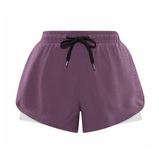 MarketA 女款假兩件式三分短褲