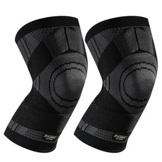징바 무릎 보호 패드, 2개, 블랙