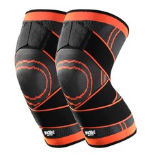 징바 무릎 보호 패드, 2개, 오렌지