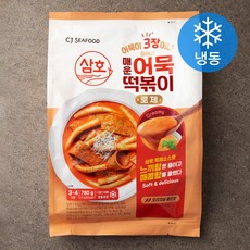 CJ씨푸드 삼호 매운 어묵 떡볶이 로제 (냉동), 780g, 1개