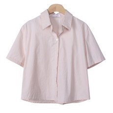 LINDASHOP 女款素色短袖襯衫 NB1957K23
