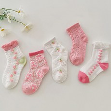 女童花園造型短襪組 5雙