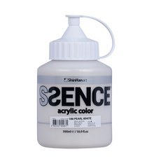 신한에쎈스 B시리즈 Bottle 아크릴컬러 물감 펄 화이트 188, 500ml, 1색