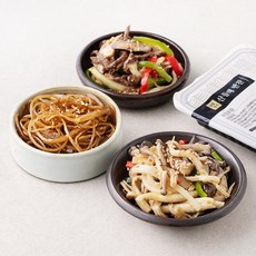 산들해반찬 영양가득 한우 표고버섯 볶음 120g + 느타리버섯 볶음 100g + 우엉조림 70g, 290g, 1세트