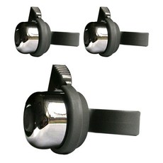 基本款自行車青銅鈴鐺 3入, 黑色, 1個