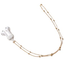 用於防止 Nessie 丟失的 AirPods 時尚錶帶, 單品, 金黃色