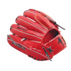 D.David 運動投手手套 右投用 PA SH 22, 紅色, 1個