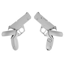 DAEHAN 適用於 Oculus Quest 2 Gunstock VR 槍遊戲手槍手柄控制器配件灰色 2p, OQ-012, 1個